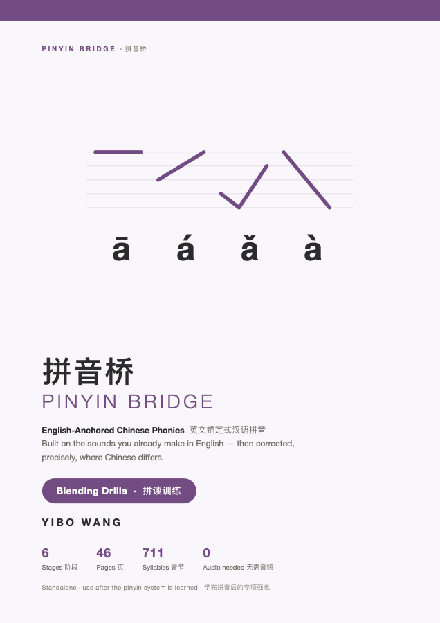 Pinyin Bridge Blending Drills cover